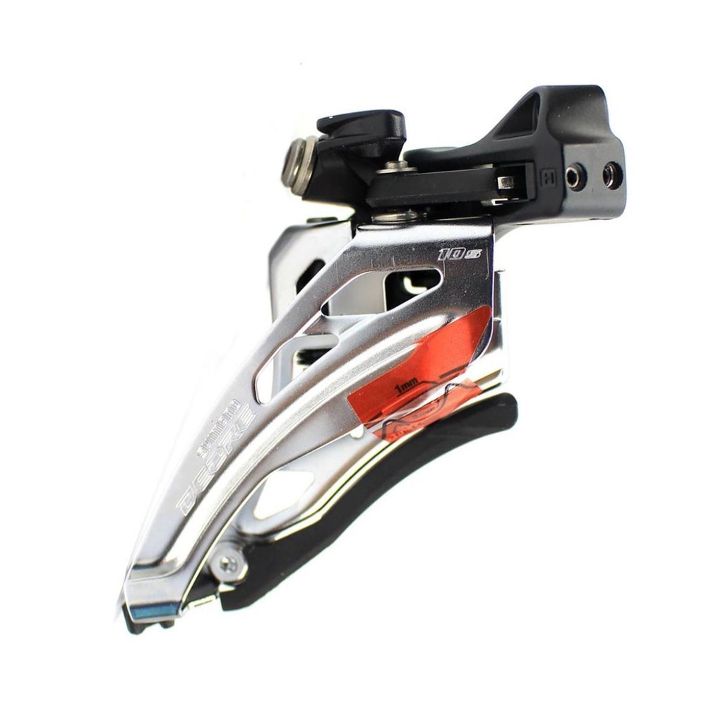Cambio Dianteiro Deore M4100 2x10v Side Swing Puxa Pela Frente com Abraçadeira