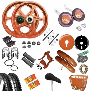 Kit De Montagem Acessorios Para Bicicleta Infantil Aro 16 Cores