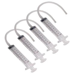 4 Seringa Com Mangueira Para Limpar Cabeçotes Impressoras