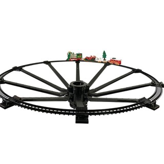 Trem Natalino Decorativo Para Árvore de Natal com Luz e Movimento a Pilha 88 cm