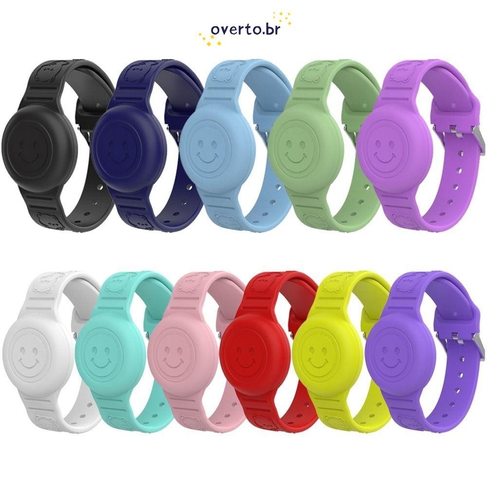 OVERTO Kids Bracelet , Pulseira À Prova D'água Para Crianças , Acessórios De Substituição De Silicone Airtag em Oferta na Shopee