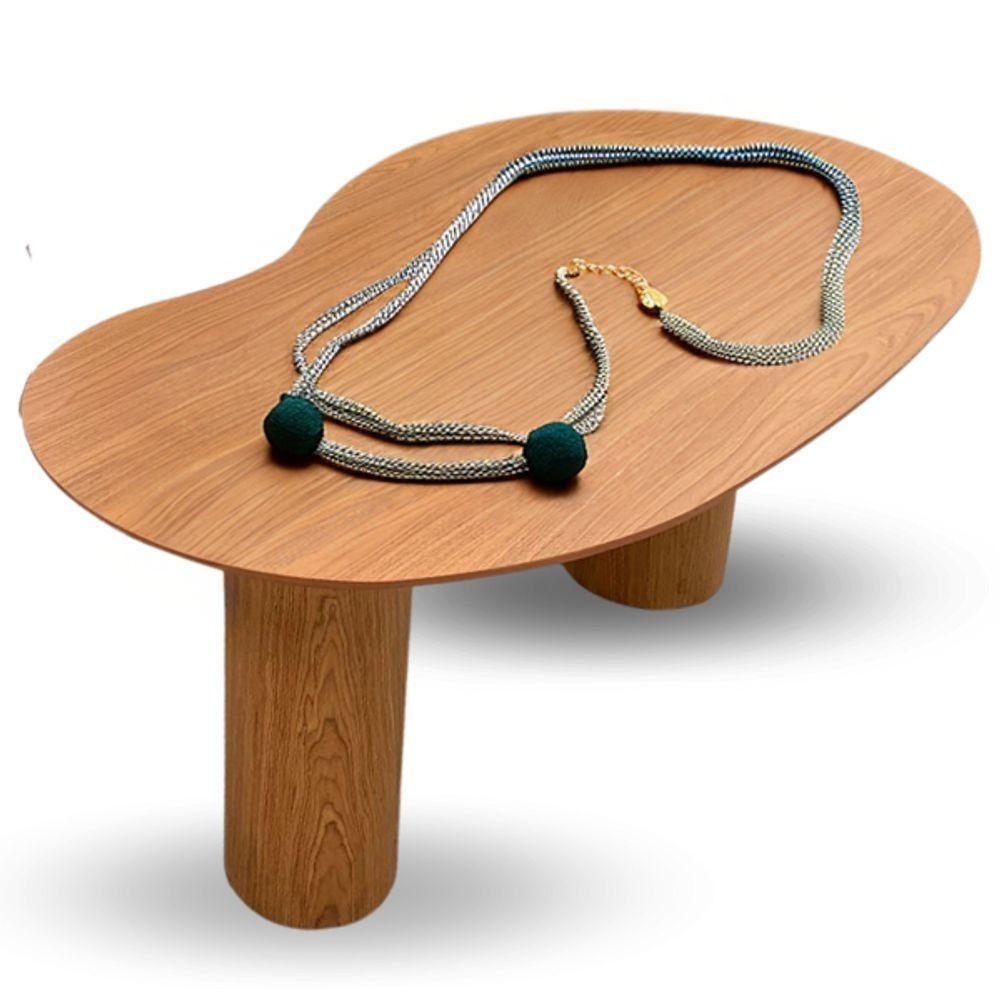 Mesas De Jantar Orgânicas Bean 1.98x122cm Freijo