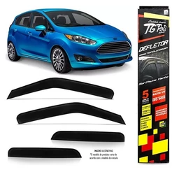 Calha Chuva Defletor TG Poli New Fiesta Hatch 2011 2012 2013 2014 2015 2016 2017 2018 2019 4 Portas