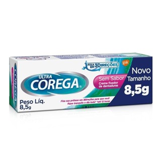 Creme Fixador de Dentadura Ultra Corega Sem Sabor 8,5g em Oferta na Shopee