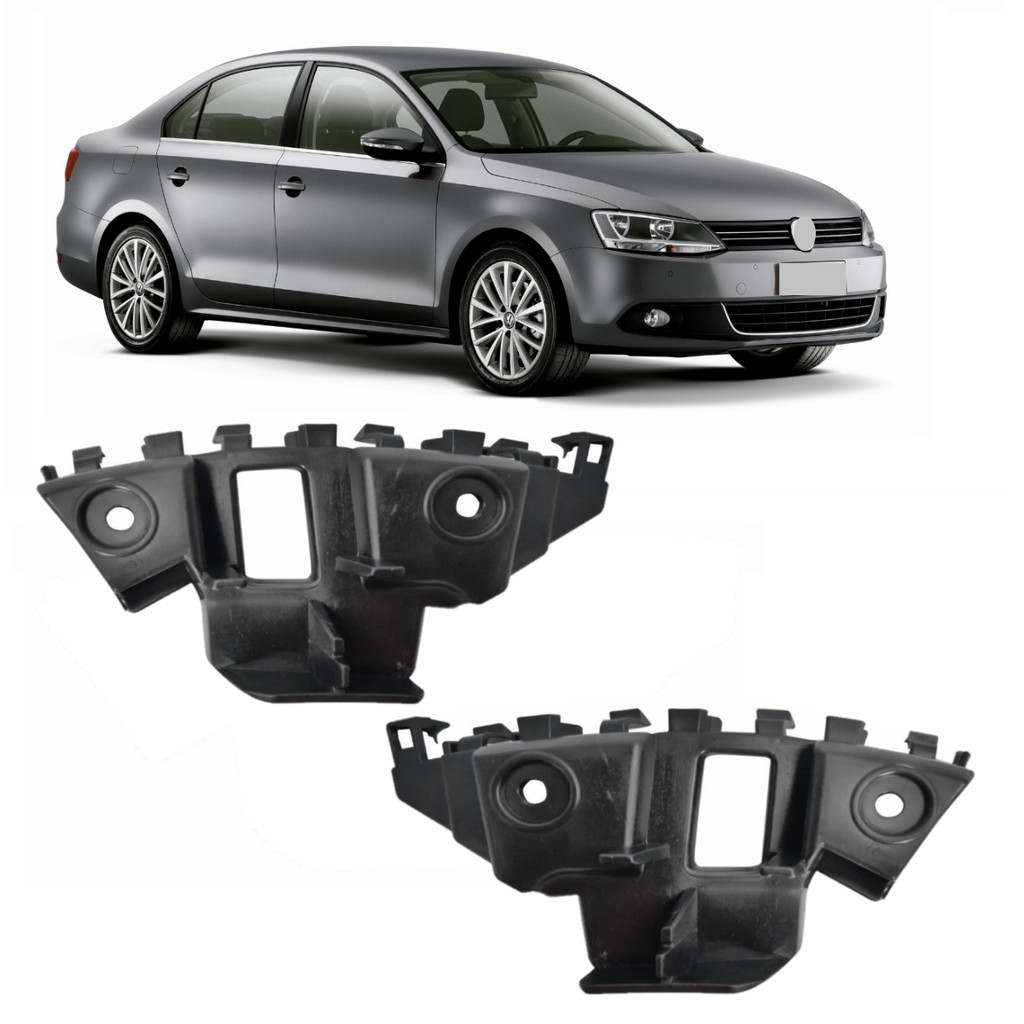 Par Suporte Guia do Parachoque Dianteiro Jetta 2010 A 2015