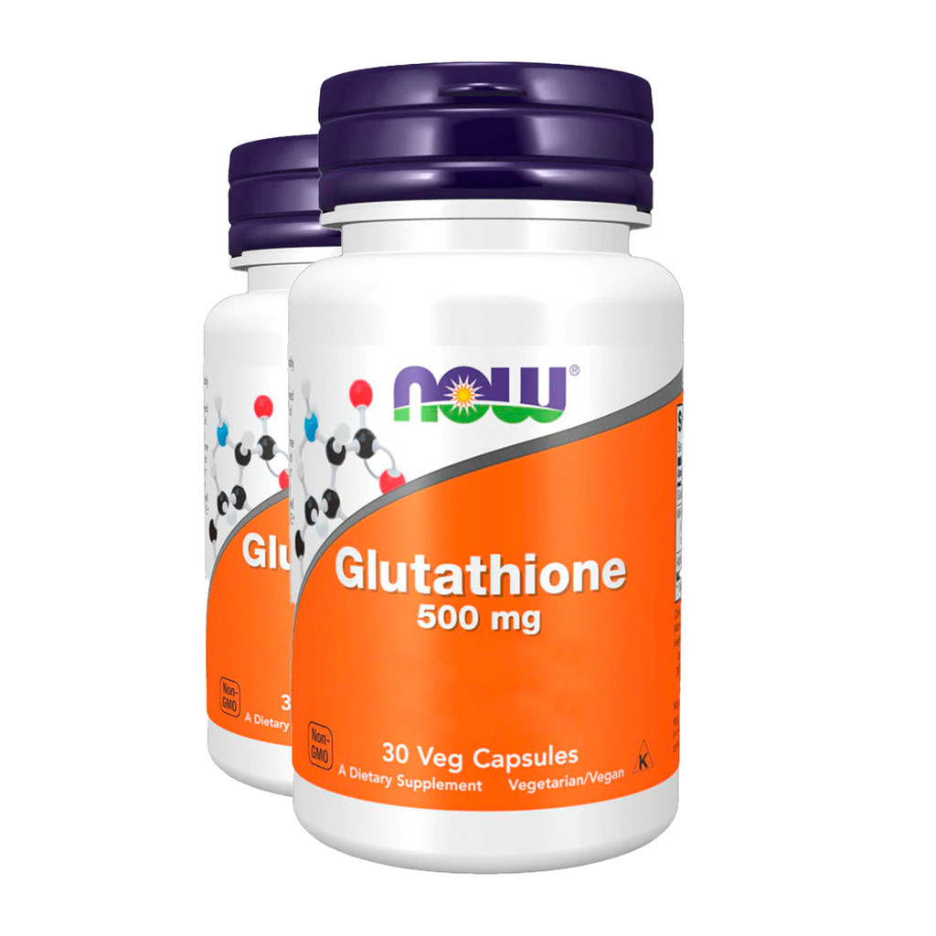 Kit 2x Glutationa 500mg Now Foods Glutathione 30 Veg Cáps Importado/Made in Usa em Oferta na Shopee