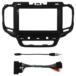 Kit Moldura Painel 7 Pol Toro 2016 2017 2018 2019 2020 2 Din Black Piano Chicote Som Plug Antena