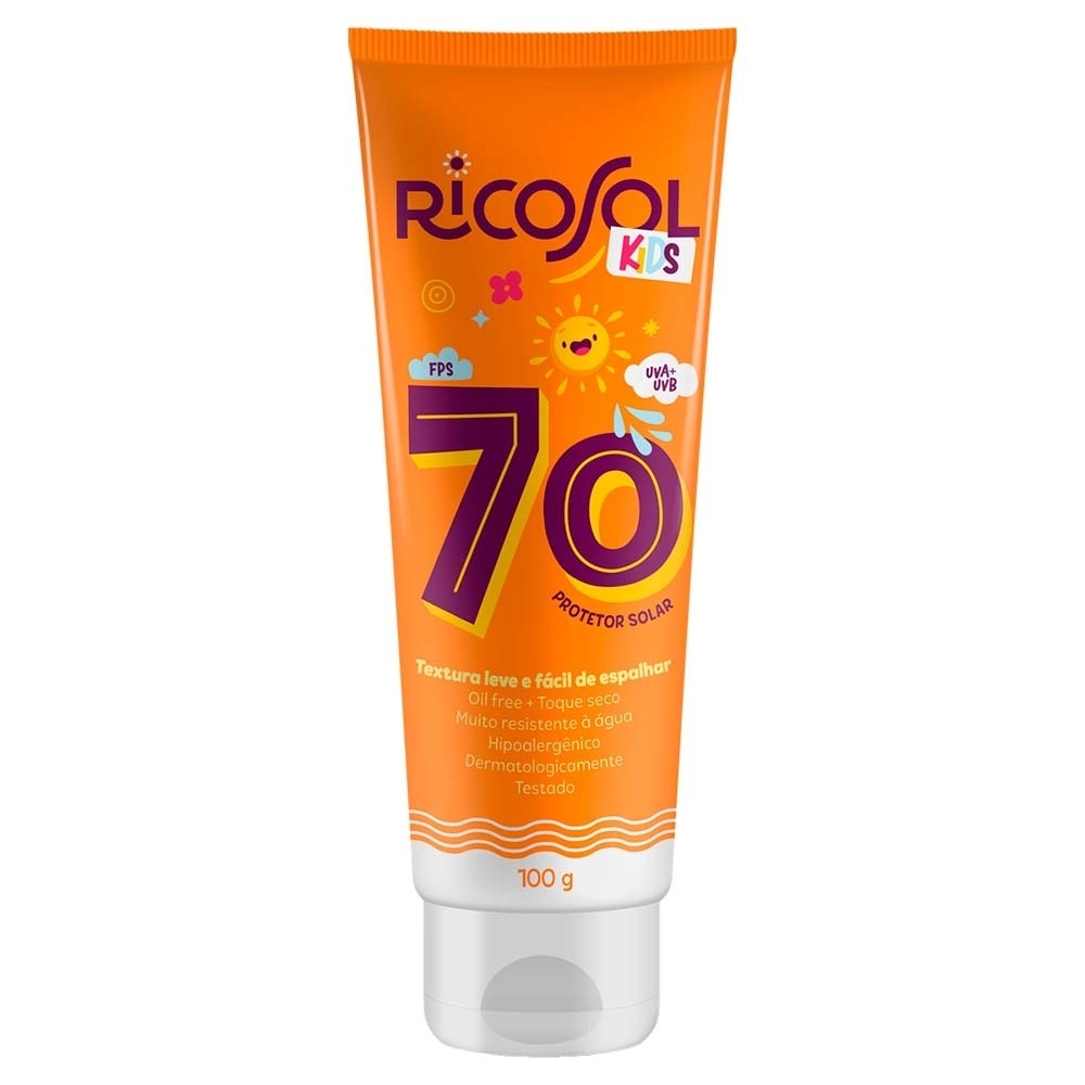 Ricosol Protetor Solar Kids FPS 70 - 100 g
