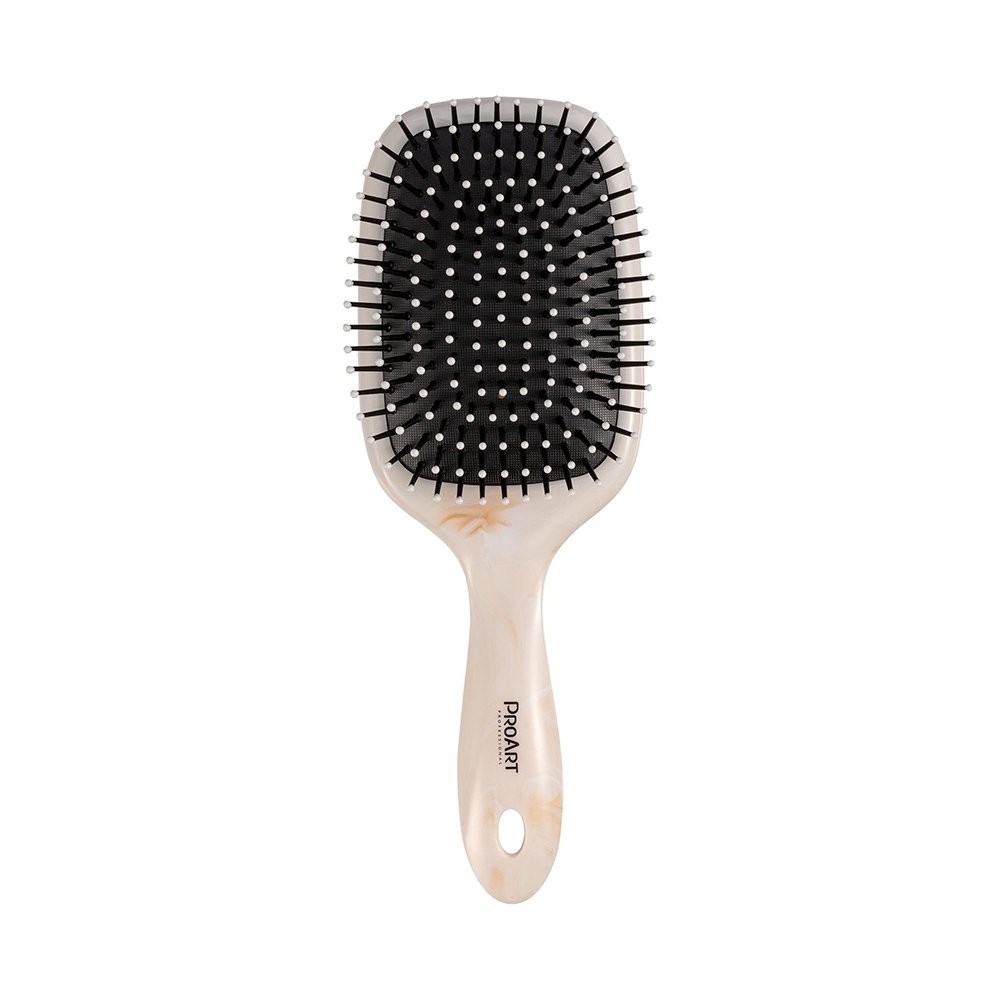 Escova Pro Art Raquete Nylon Marble Branca EM05B - Beauty
