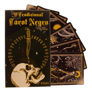 O Tradicional Tarot Negro 78 Cartas Plastificado Completo em Oferta na Shopee