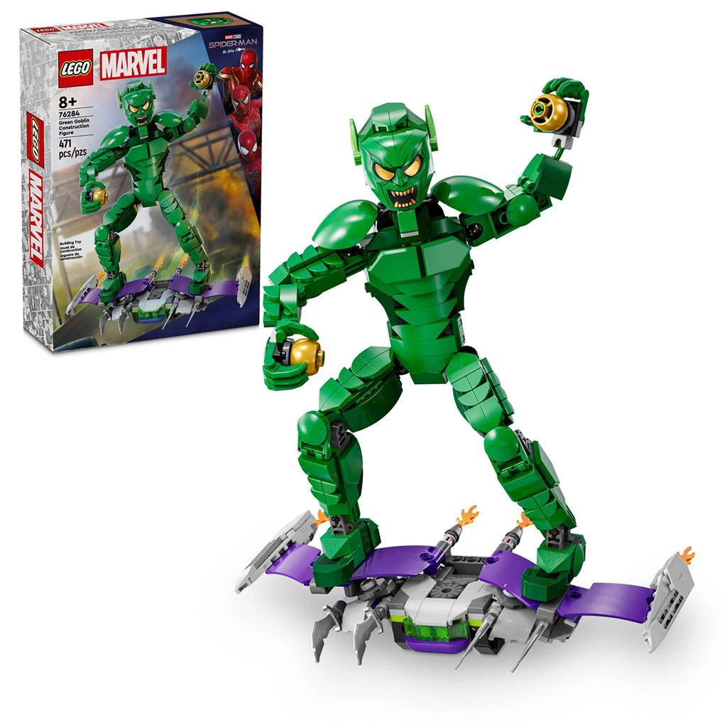 LEGO Marvel Super Heroes Figura do Duende Verde 471 Peças - 76284