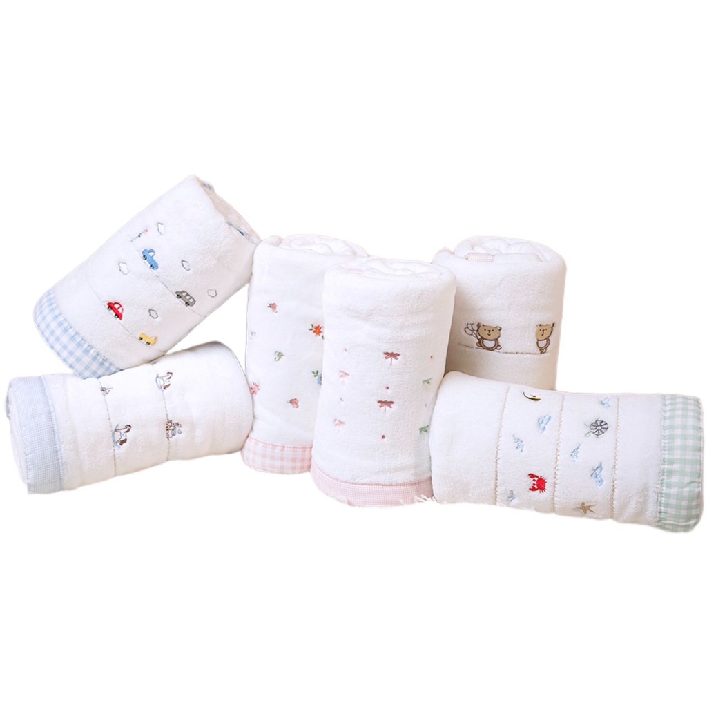 Cobertor de Bebê Bordado Microfibra 1.10mx90cm Papi