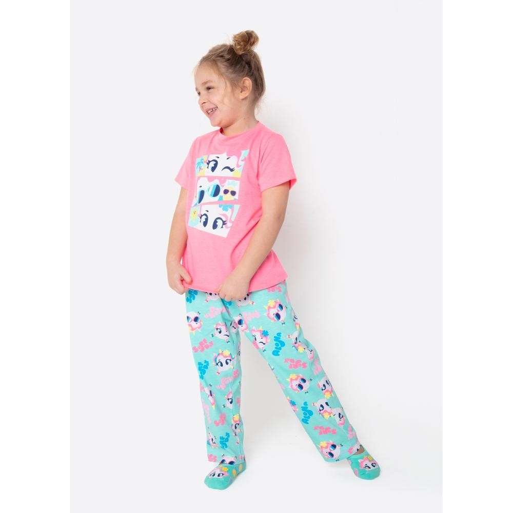Pijama Manga Curta Algodão Menina Unicórnio Aloha - Puket - Baby & Kids Fashion