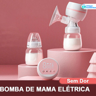 Aspirador de leite elétrico, design portátil, alimentado por USB, garantindo conforto sem dor. em Oferta na Shopee