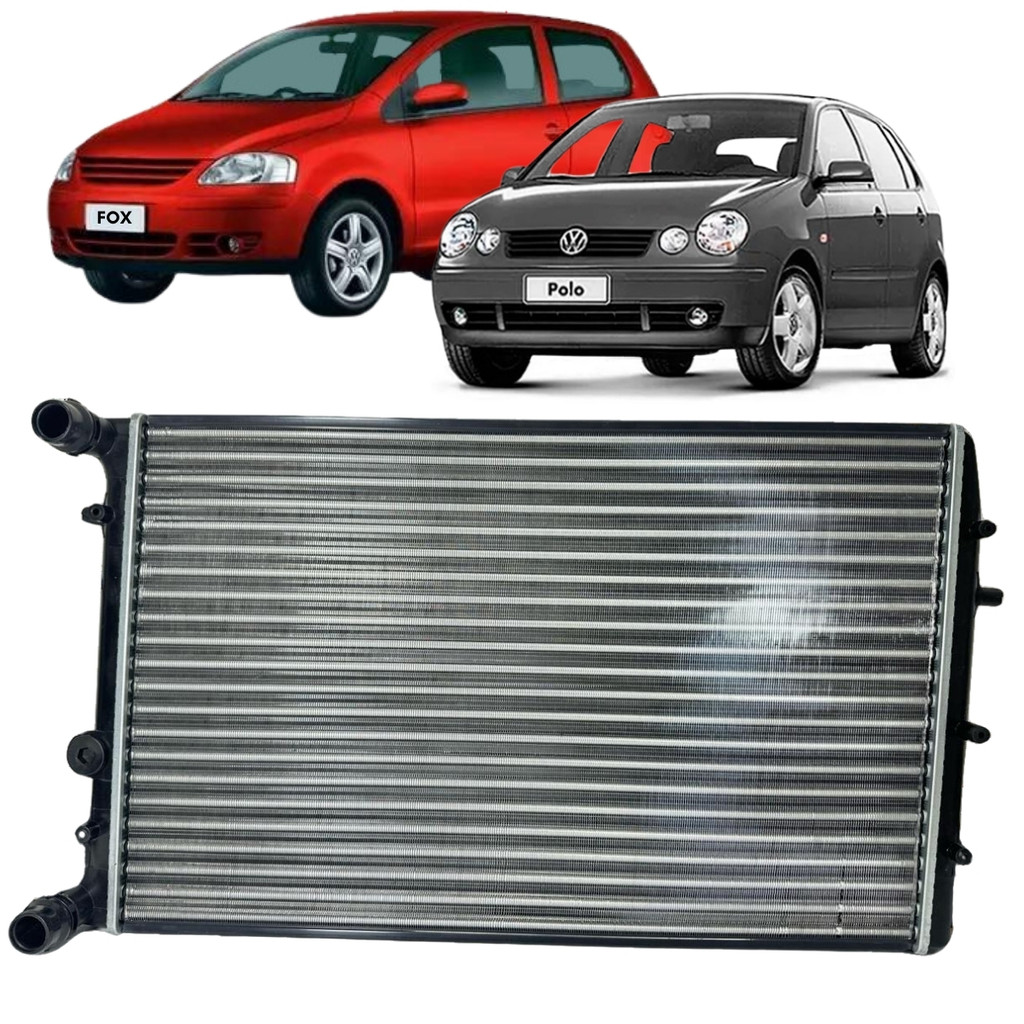 Radiador  Vw Polo e Fox 2003 2004 2005 2007 Com ar