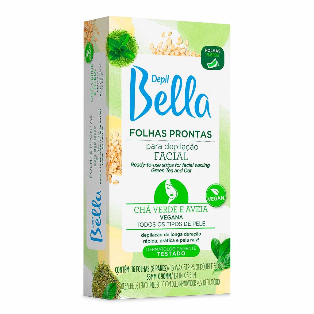 Folhas Prontas Para Depilação Facial 16 Flhs - Depil Bella