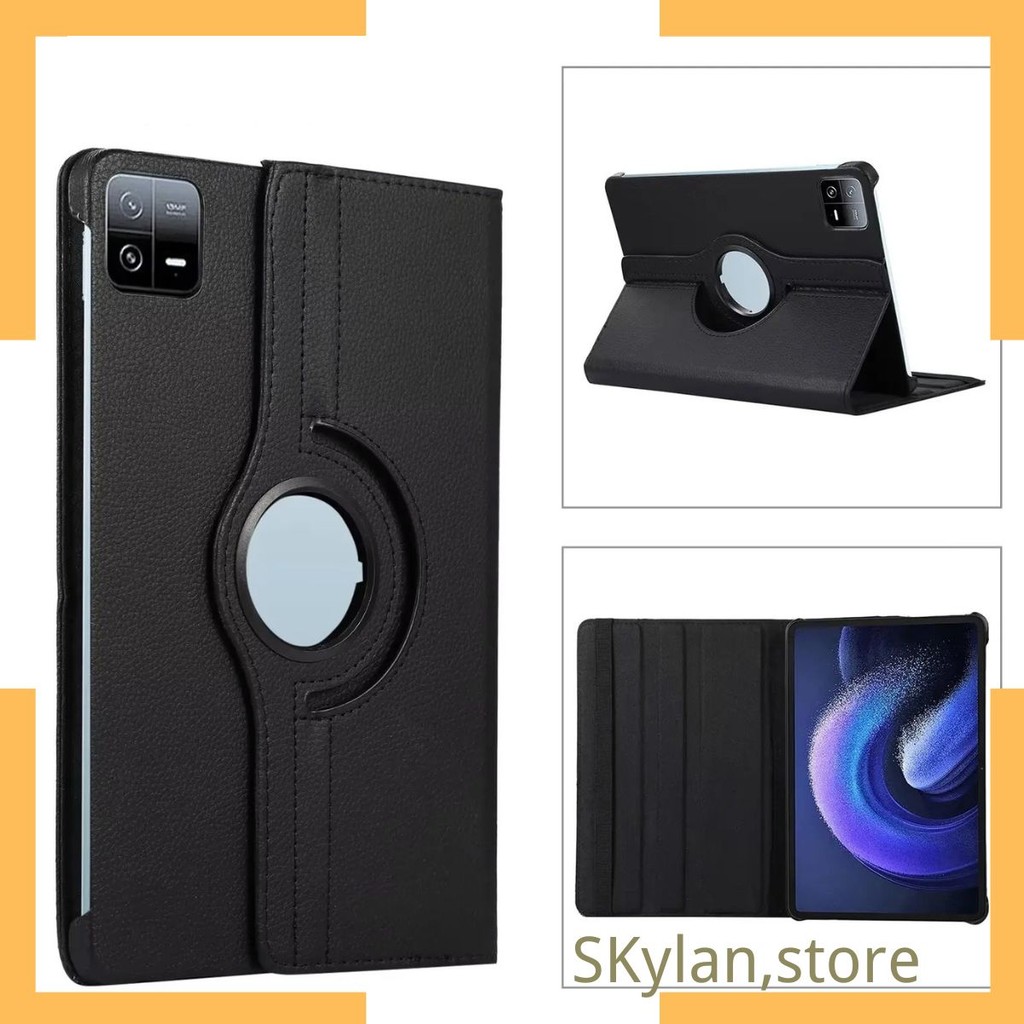 Capa Tablet Giratória 360, Couro Sintetico Capa protetor Compativel Xiaomi Pad 6, Mi Pad 6 Pro, 11 ", 2023 em Oferta na Shopee