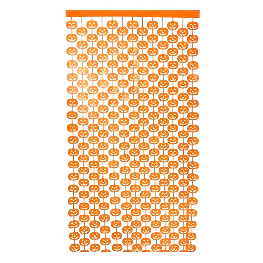 Cortina Decorativa Metalizada Abóbora 1x2m - 1 unidade - Rizzo - Home & Living