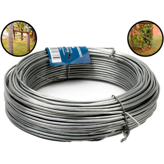 Arame Galvanizado Maleável Liso Para Jardinagem Artesanato Construção 1,65mm Bramix em Oferta na Shopee