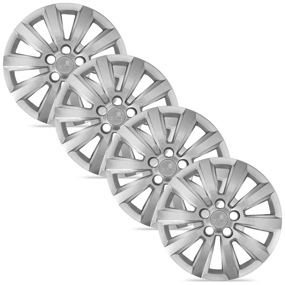 Jogo 4 Calota Modelo Original Fox Polo Spacefox Prata Aro 15 - Spare Parts and Accessories for Vehicles