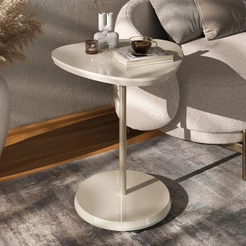 Mesa de Apoio Bia 100% Mdf Off White - Pnr Móveis