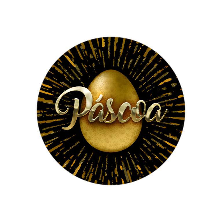 NOVO Painel Festa Infantil Redondo Páscoa Ovo Dourado + Arco, Suporte incluso. Fazemos personalizado com qualquer tema. Confeccionado em Lona fosca, impressão de alta resolução. cenário , p/ Decoração