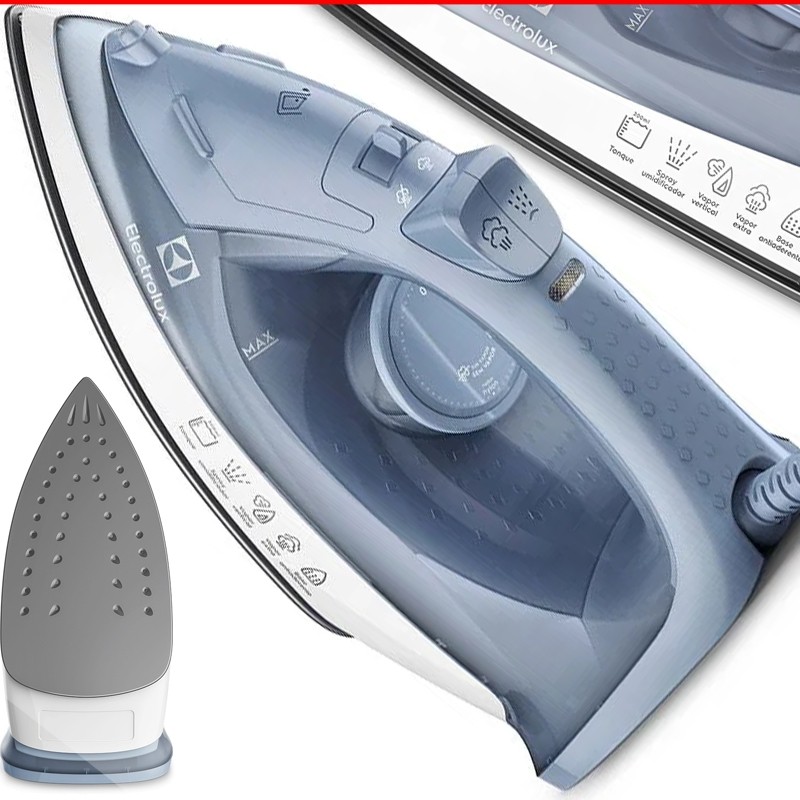 Ferro De Passar Roupa Electrolux A Vapor 1200w ESI10 Vapor Vertical Antiaderente em Oferta na Shopee