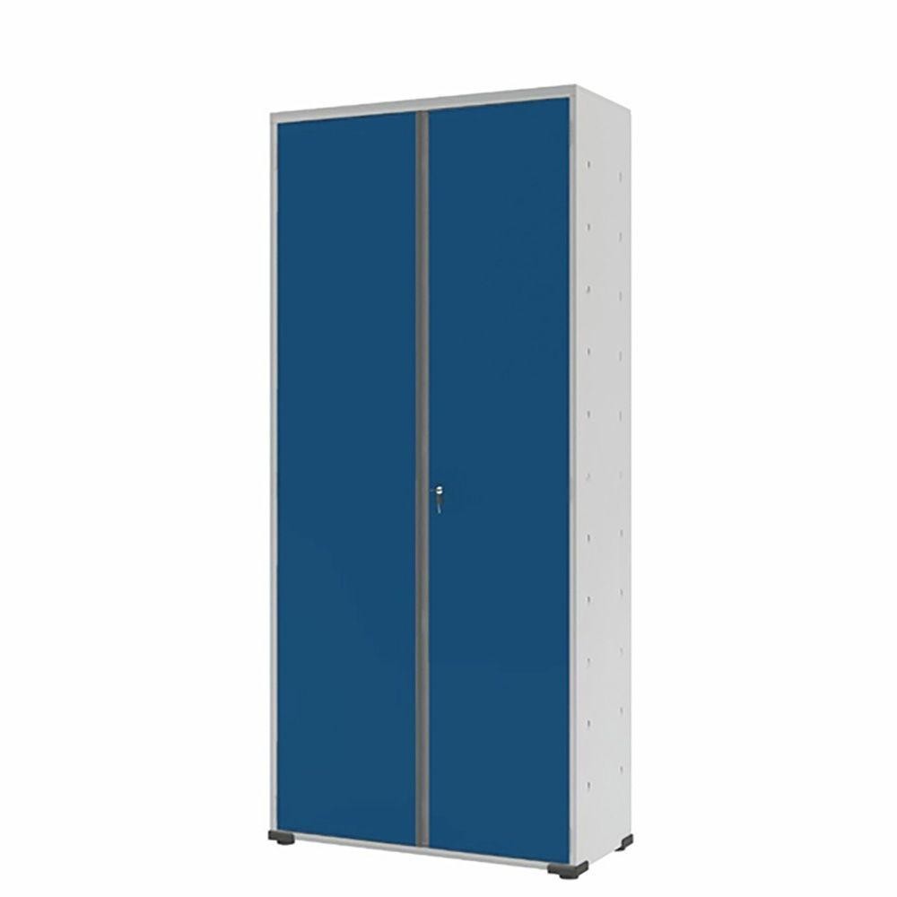Armário Aço Escritório Fechadura 3 Prateleiras Ea302 Azul - Home & Living