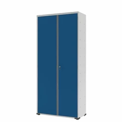 Armário Aço Escritório Fechadura 3 Prateleiras Ea302 Azul
