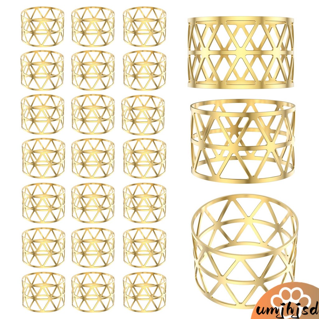 24 Peças De Anéis De Guardanapo Dourados De Metal , Porta-Delicados , Suporte De Fivela Duradouro , Resistentes , Fáceis De Usar Para Casamento SHOPSKC8793