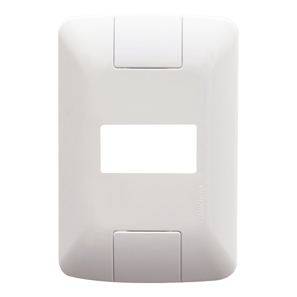 Placa Aria Tramontina 4x2 1 Módulo Horizontal Branco em Oferta na Shopee