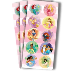 30~150 ADESIVO PRINCESAS DISNEY REDONDO Regina (CHOCO)
