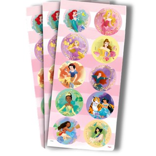 30 ~150 ADESIVO PRINCESAS DISNEY REDONDO  Regina em Oferta na Shopee