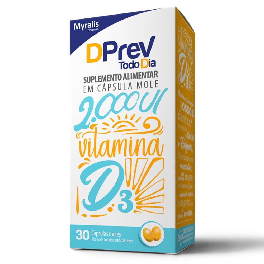 DPREV TODO DIA 2000UI COM 30 CÁPSULAS em Oferta na Shopee