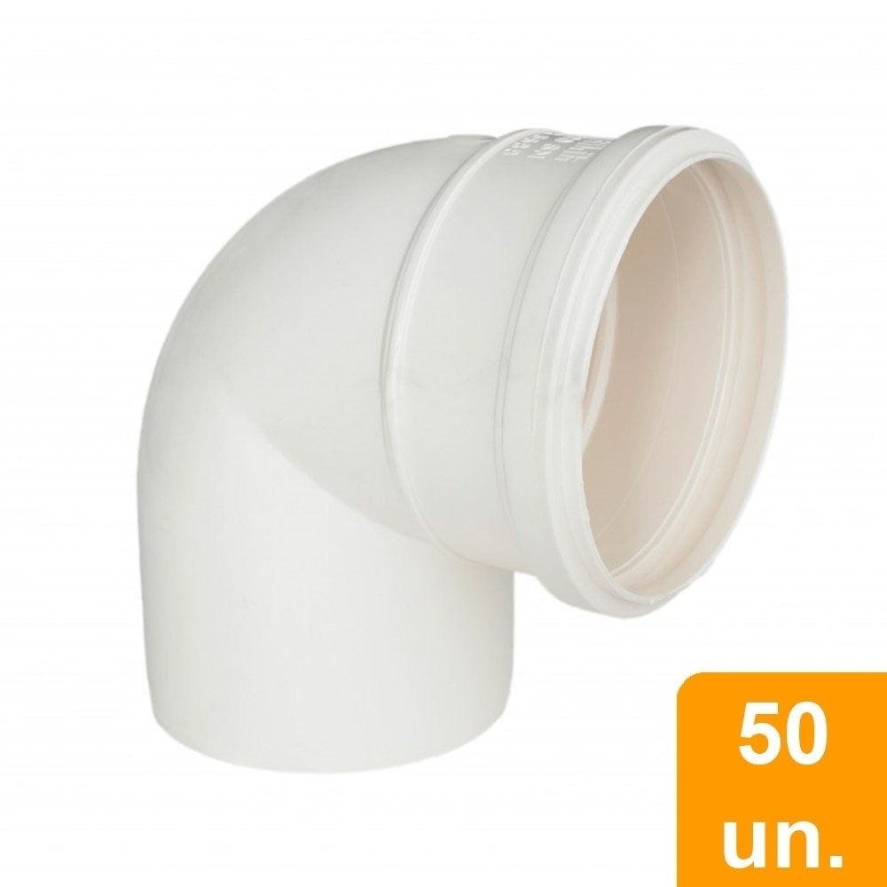 Joelho Esgoto 90º Plastilit 40mm - Embalagem com 50 Unidades em Oferta na Shopee