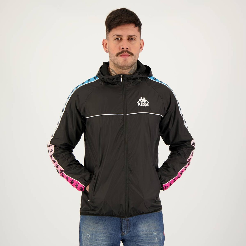 Jaqueta Kappa Windy Low Preta em Oferta na Shopee