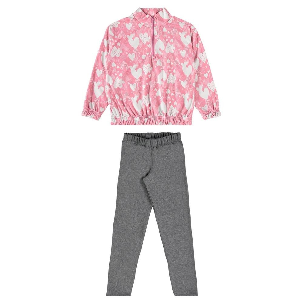 Conjunto Blusão e Calça Legging Infantil Menina Guloseima em Oferta na Shopee