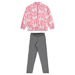 Conjunto Blusão e Calça Legging Infantil Menina Guloseima em Oferta na Shopee