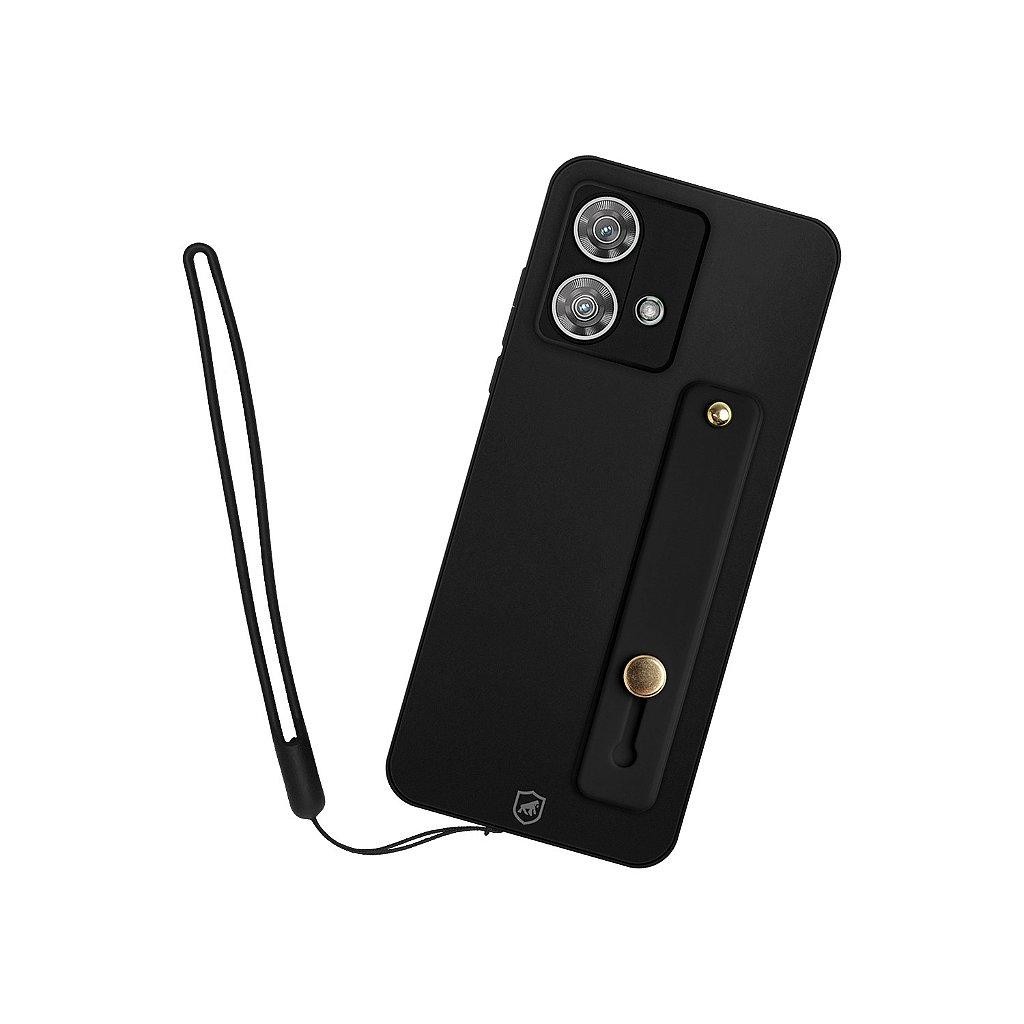 Kit Capa Silicon Veloz para Samsung Galaxy A05 + Ring Socket + Cordão - Preto - 