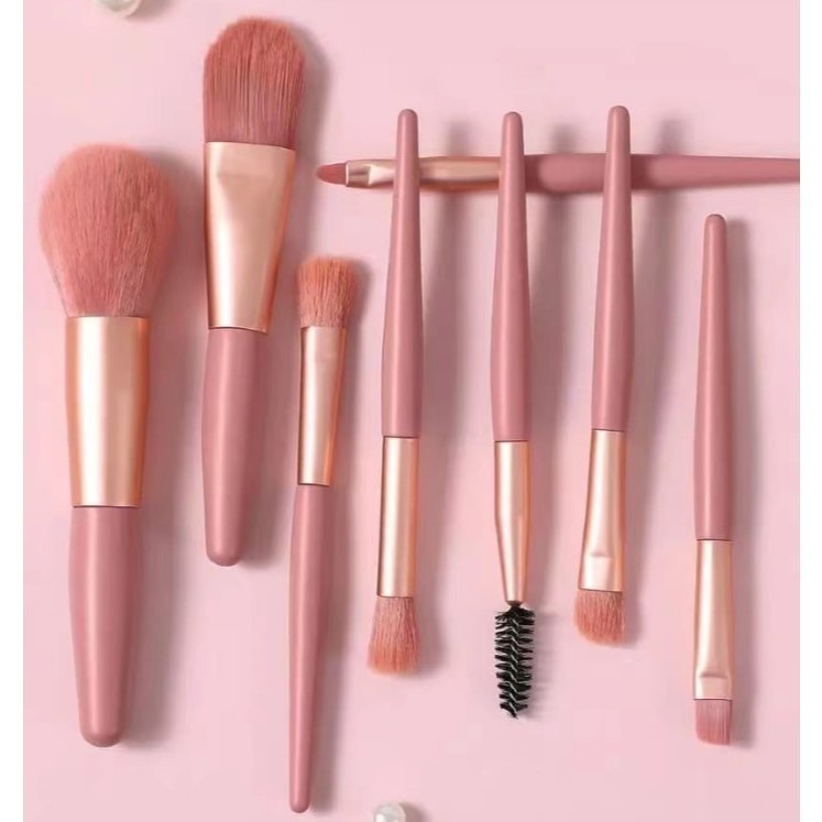 12 Kits de 8 mini Conjunto De Pincéis De Maquiagem