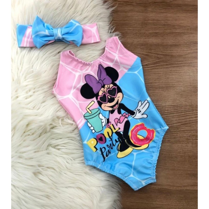 Body Maiô Minnie Pool Party