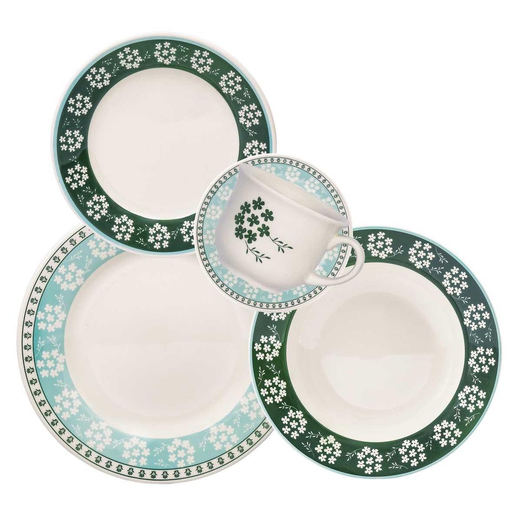 Aparelho de Jantar Chá 20 peças Donna Bosque em Oferta na Shopee