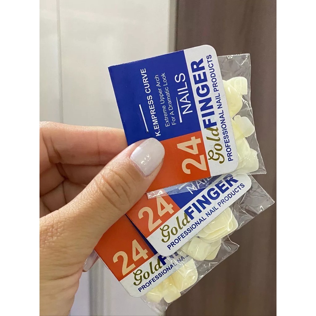 Unha Postiça 24 itens Finger Promoção Imperdível kit 1/3/6 caixas