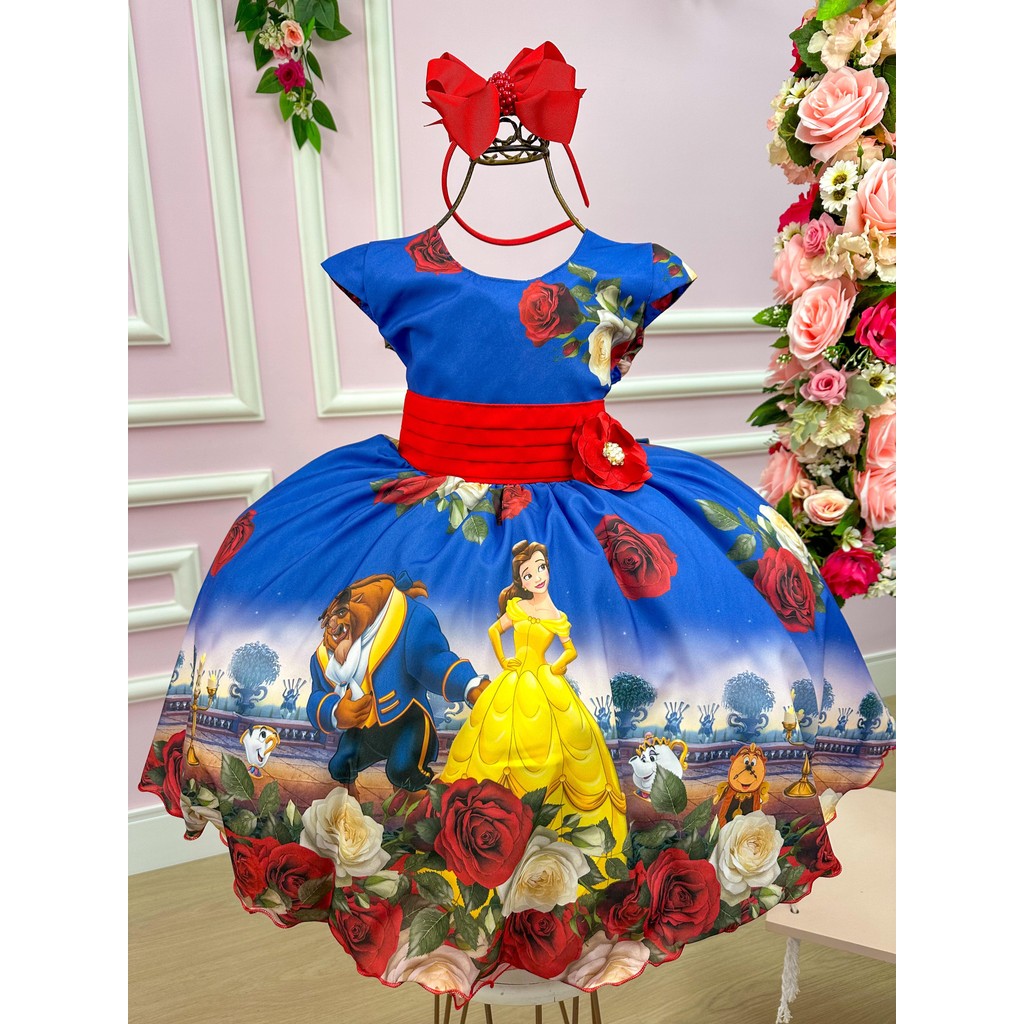 Vestido Temáticos da Gigi A Bela e a Fera
