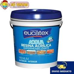 Resina Acrílica Premium Base Água Brilhante 3,6 Litros Impermeabilizante – Eucatex Várias Cores