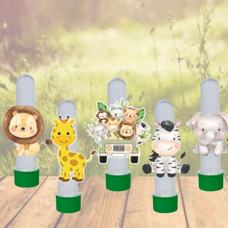Kit com 10, 20 ou 30 Tubetes Personalizado Para aniversário Safari em Oferta na Shopee