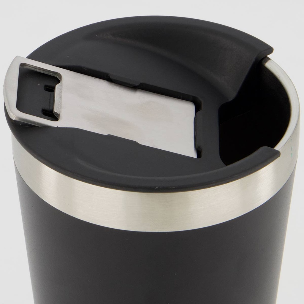Detalhes do Copo Térmico Botafogo C/Abridor 473ml Preto