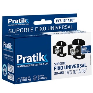 Suporte TV Pratik SU 45I Universal, Aço Carbono em Oferta na Shopee