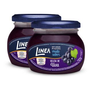 Kit 2 Geleias Linea Sabor Uva de 230g em Oferta na Shopee