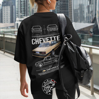 Camiseta Oversized Chevrolet Chevette Gearhead Unissex Estampada P M G GG Algodão em Oferta na Shopee